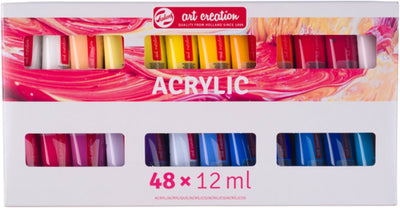 Ensemble de peinture acrylique Talens art création, 48x12ml
