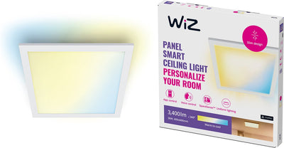 Plafonnier Wiz Panneau LED - 60 x 60 cm - lumière blanc chaud à froid - éclairage LED intelligent - 36w - carré - blanc