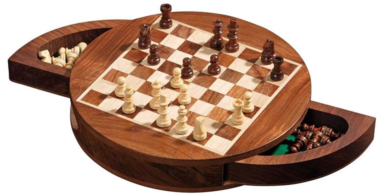 Cassette d'échecs Philos ronde
