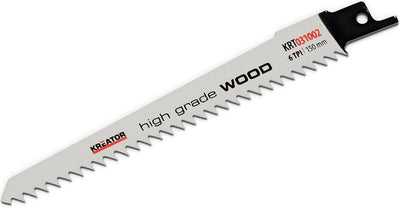 Lame de scie Kreator krt031002 - scie alternative - bois dur - 150 mm - 6 tpi - 2 pièces