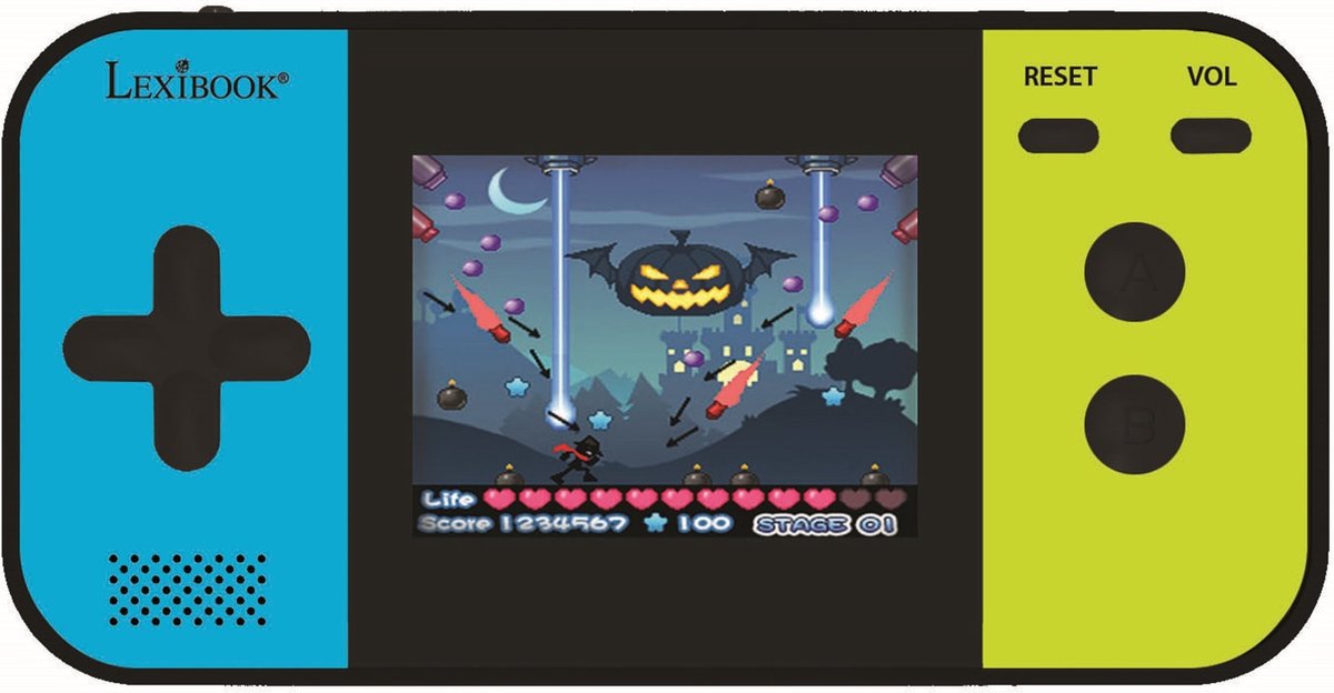 Console de jeu de poche compacte cyber arcade® Lexibook avec LCD couleur 2,5'' et 150 jeux