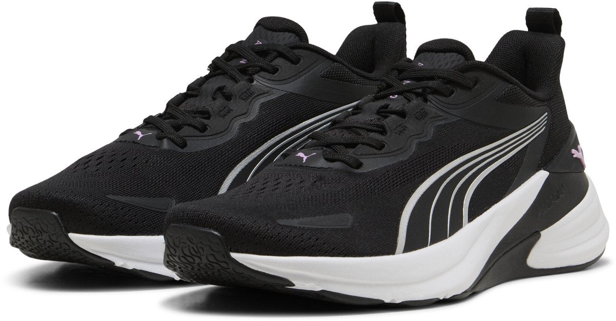 Chaussures de sport Puma action pro tr wns pour femmes - noir-blanc-mauve glow-argent