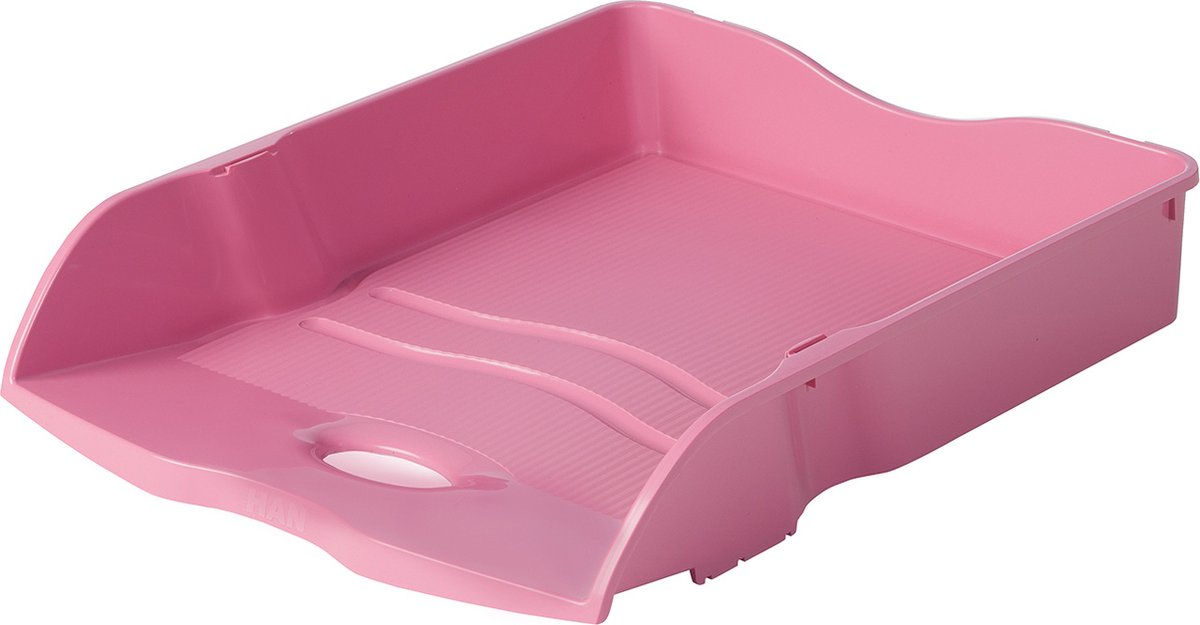 Corbeille à courrier Han - re-loop - 259 x 351 x 63 mm - rose - empilable et emboîtable - 100% recyclé - 6 pièces - ha-10298-956-d