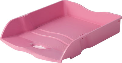 Corbeille à courrier Han - re-loop - 259 x 351 x 63 mm - rose - empilable et emboîtable - 100% recyclé - 6 pièces - ha-10298-956-d