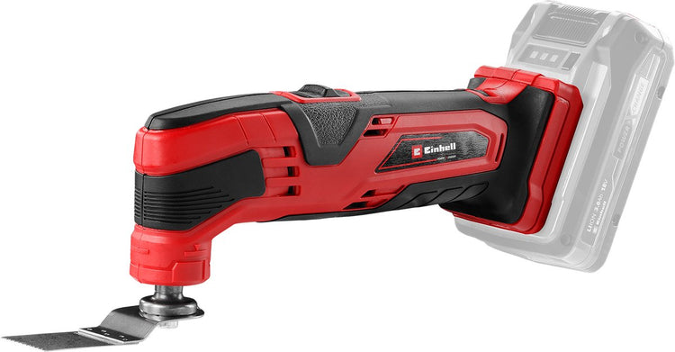 Outil multifonction à batterie Einhell tc-mg 18 li solo - power x-change - 18 v li-ion - incl. 9x papier de verre et 3 lames de scie différentes - excl. batterie et chargeur