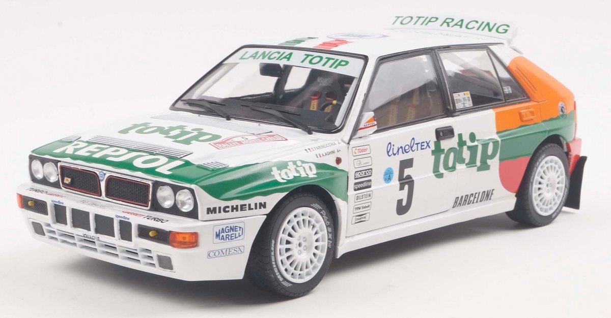 Aucune marque de voiture Lancia Delta HF Integral Solido modèle de voiture 1:18 1993 Andrea Aghini Sauro Farnocchia Jolly Club