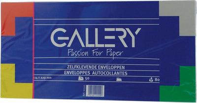 Enveloppes galerie avec fermeture à bande 114 x 229 mm