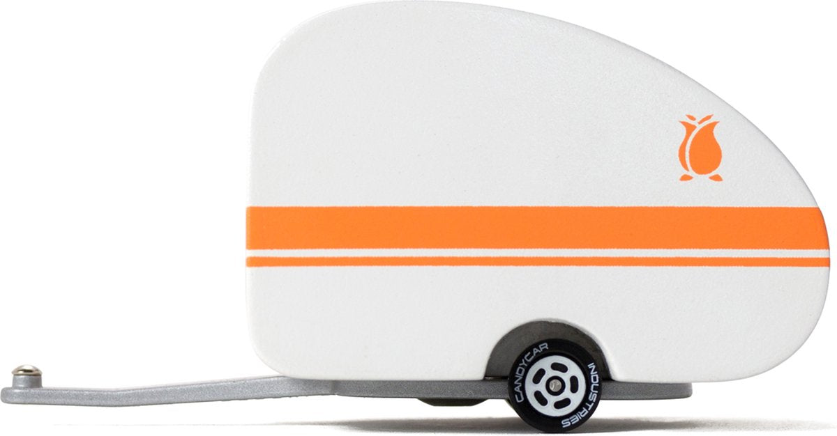 Candylab | bouton de rose orange remorque orange caravane