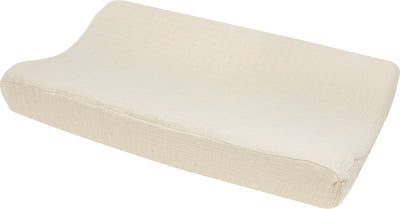 Housse de matelas à langer Meyco baby uni - hydrophile prélavée - sable doux - 50x70cm