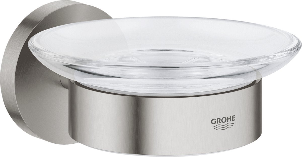Porte-savon Grohe start avec support - supersteel (aspect inox)