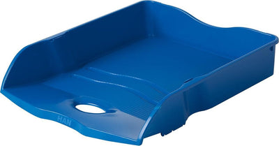 Corbeille à courrier Han - re-loop - 259 x 351 x 63 mm - bleu - empilable et emboîtable - 100% recyclé - ha-10298-914