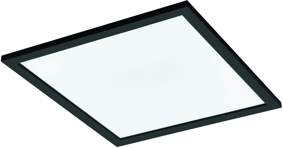 Plafonnier intelligent Eglo connect.z salobrena-z - 45 cm - noir et blanc - lumière blanche orientable - dimmable - zigbee
