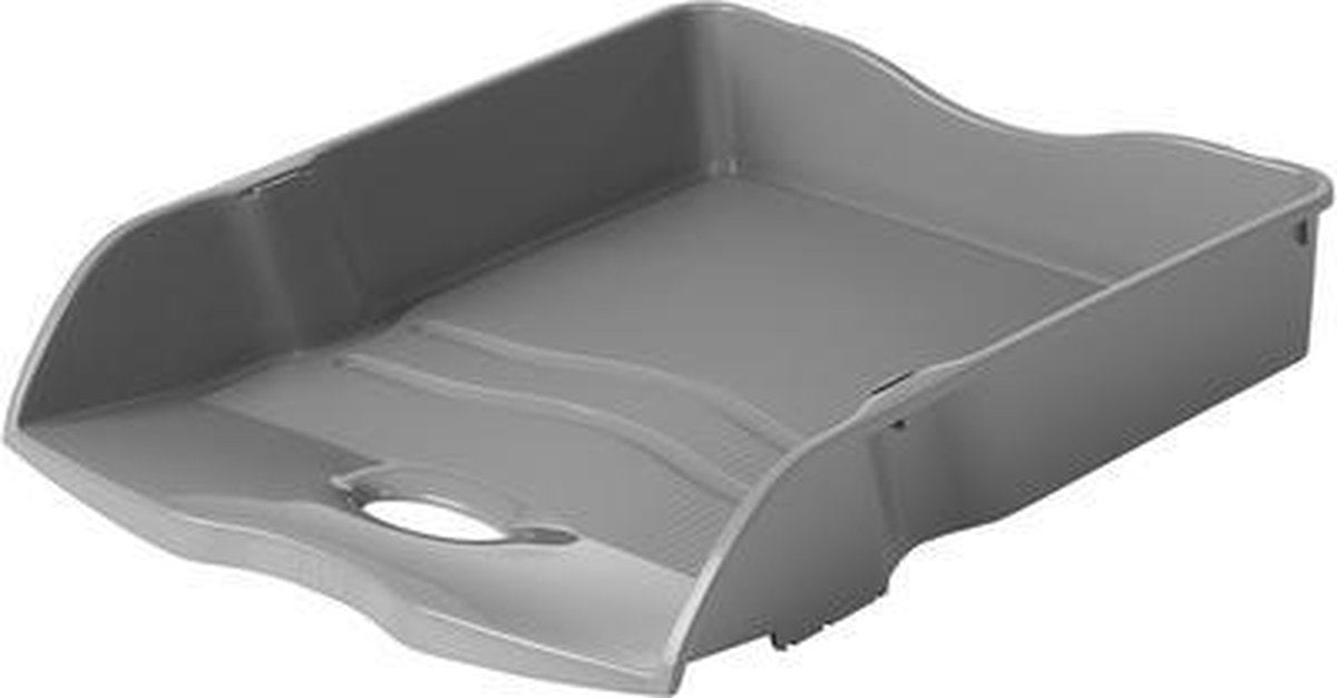Corbeille à courrier Han - re-loop - 259 x 351 x 63 mm - gris - empilable et emboîtable - 100% recyclé - ha-10298-991