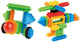 Blocs de construction en poils, 58 pièces.