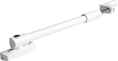 Compas de fenêtre télescopique Axa - 30ex - support d'ouverture de fenêtre - acier plastique - positions en continu - blanc