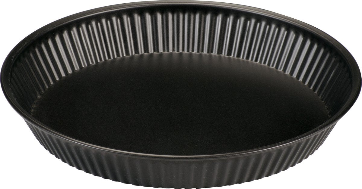 Moule à tarte culinaire basique 28 cm – moule à pâtisserie sans PFA – moule à gâteau bas – acier au carbone