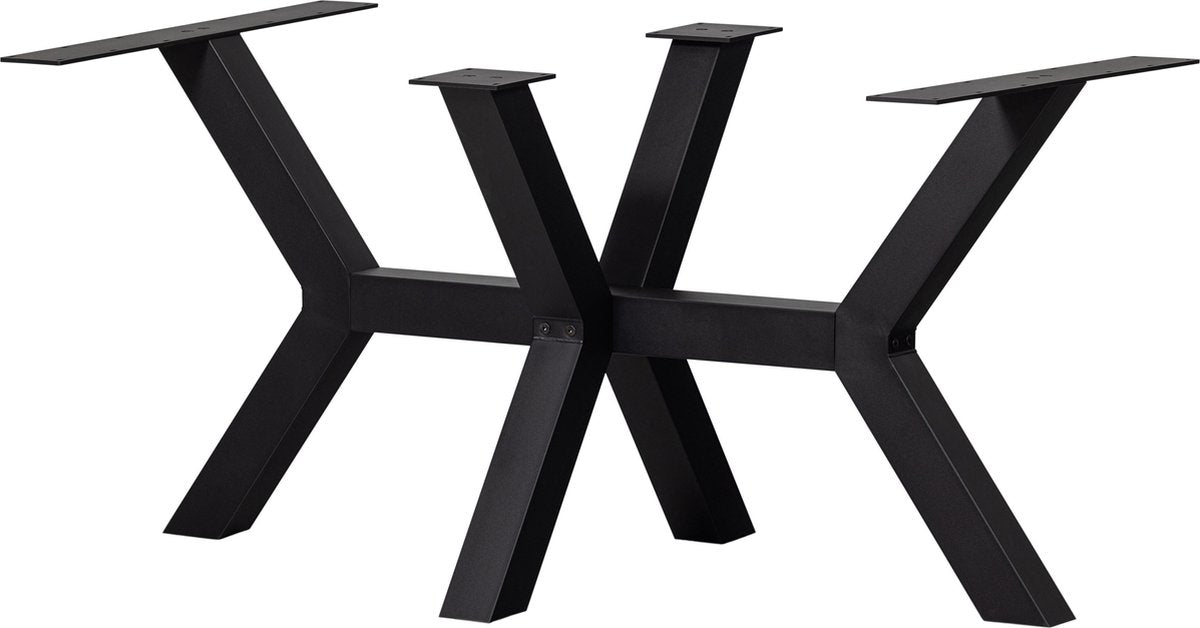 Pied de table tablo Woood - métal - noir - 75x79x71