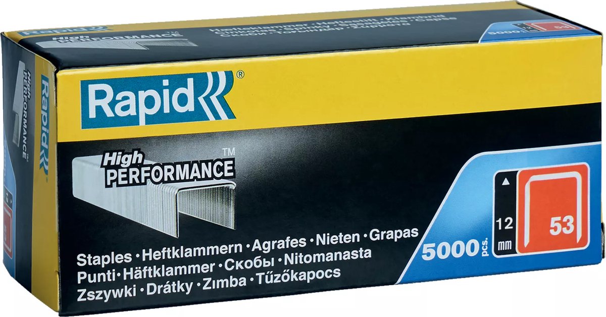 Rapid - agrafes type 53 - 12 mm 5000 pcs 11859610