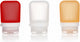 Human Gear - gotoob+ 3-pack small - bouteille de voyage - flacon - étanche - léger - réutilisable - 53 ml - orange rouge clair