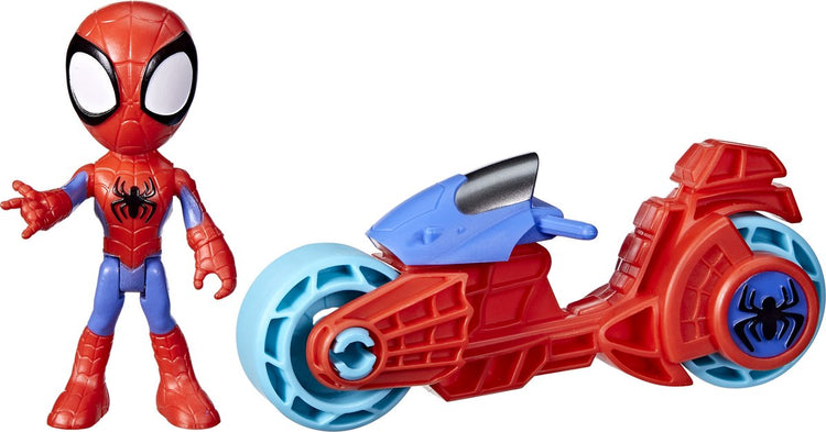 Spidey et ses incroyables amis Hasbro Marvel Spidey jouet moto avec figurine d'action – aventure de super-héros.