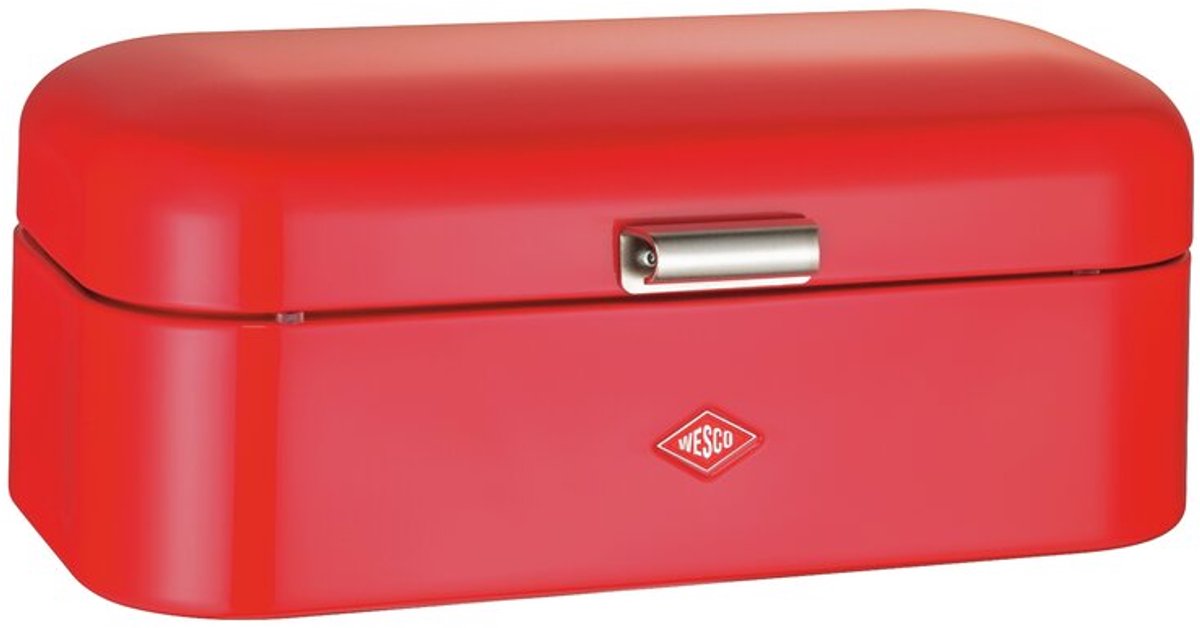 Boîte à pain Wesco Grandy | 10 litres - taille l | métal - rouge orange | rangement cuisine | édition spéciale Noël