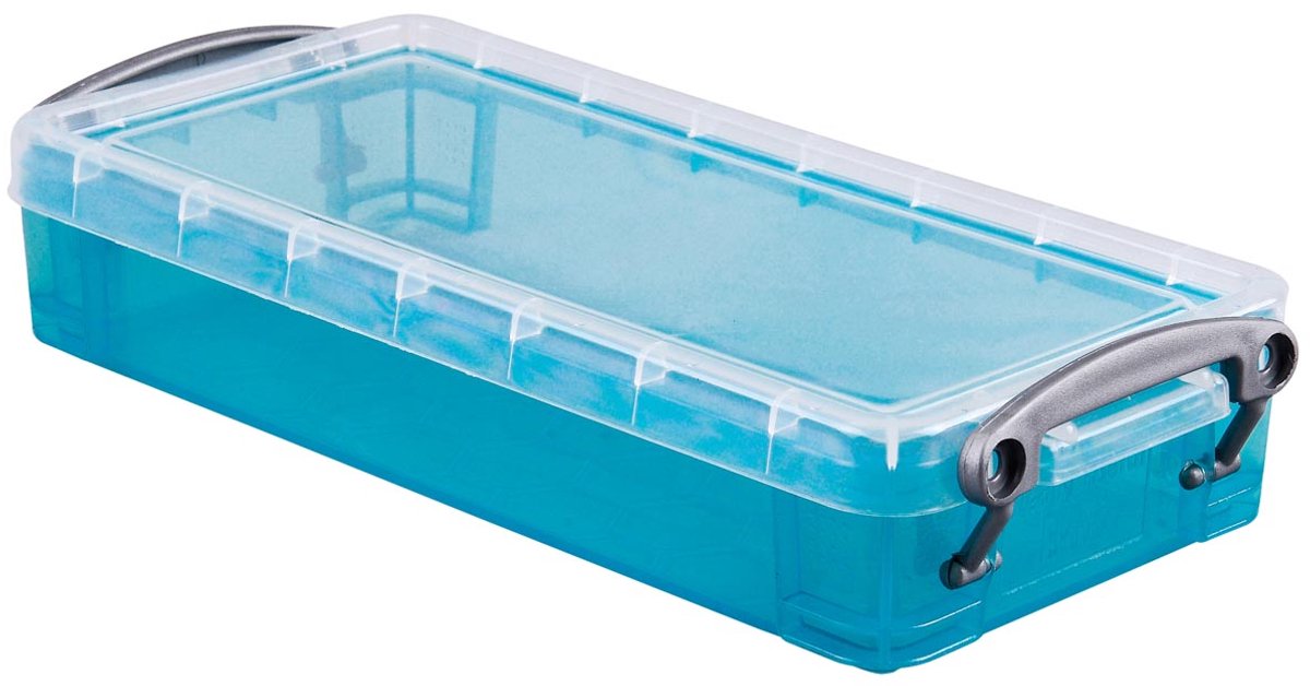 Boîte vraiment utile 0 | 55 litres | bleu vif transparent