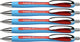 Schneider instruments d'écriture stylo à bille schneider - slider rave - plume xb - largeur de trait 1,4 mm - rouge - 5 pièces - s-132502-5