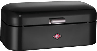 Boîte à pain Wesco Grandy | 10 litres - taille l | métal - noir | rangement cuisine