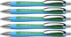 Schneider instruments d'écriture stylo à bille schneider - slider rave - plume xb - largeur d'écriture 1,4 mm - couleur d'écriture vert - 5 pièces - s-132504-5