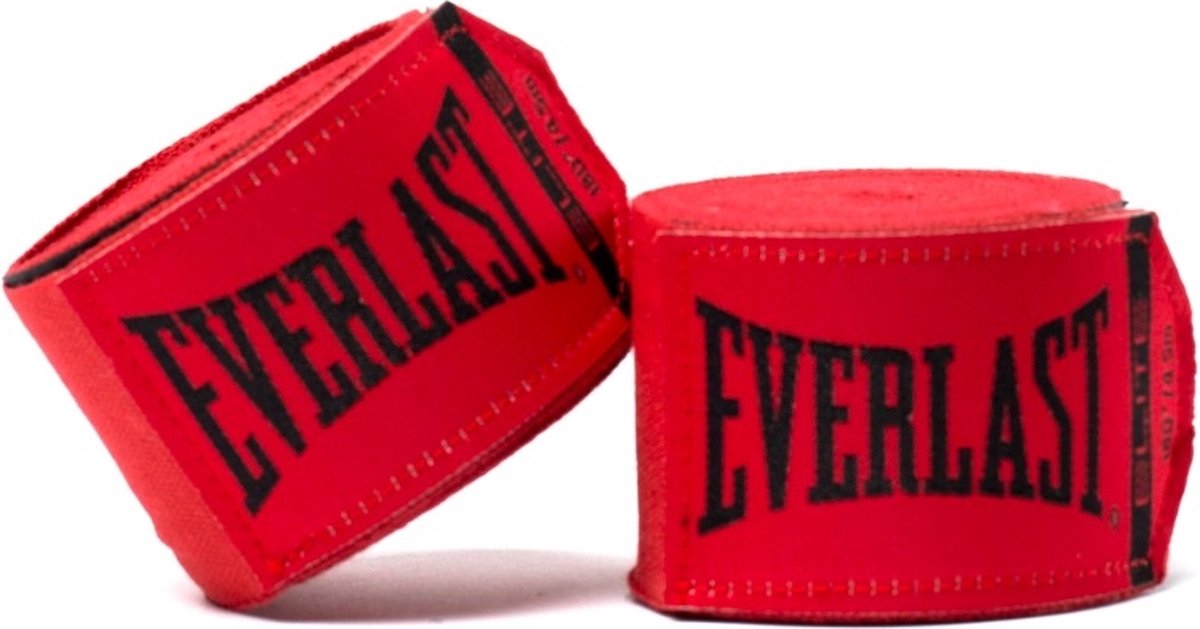 Bandages pour les mains Everlast Elite, rouge, 457 cm