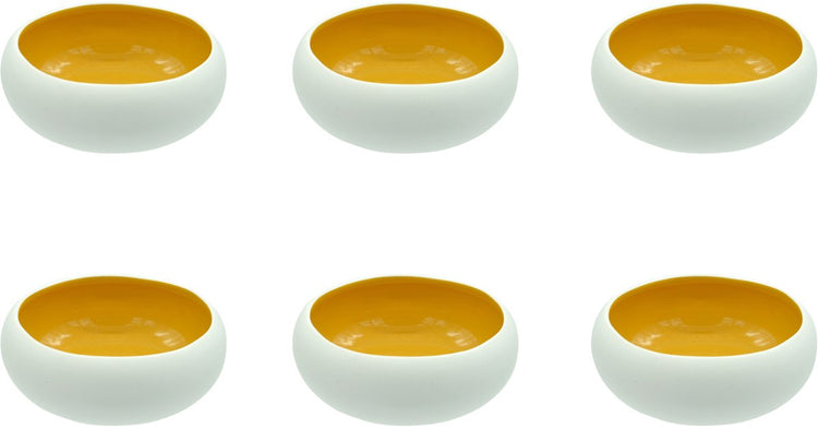 Médard de noblat - soleil d'oslo - petit bol 12 cm - 6 pièces - grès