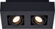 Lucide xirax - spot de plafond (plafonnier) - led dim to warm - gu10 - 2x5w 2200k 3000k - noir