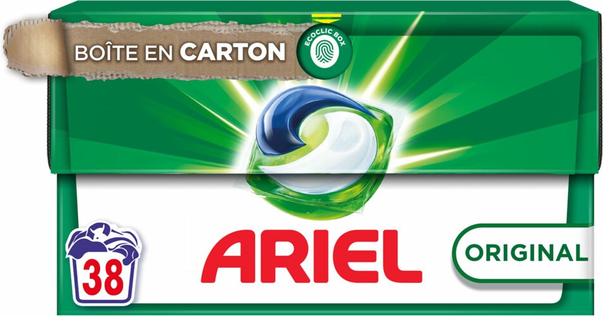 Ariel - détergent - dosettes - original - 38wb 847,4g