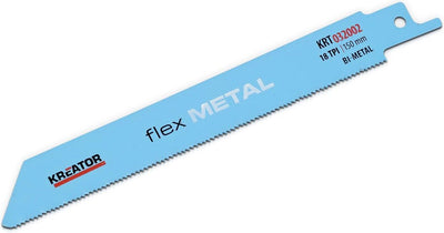 Lame de scie Kreator krt032002 - scie alternative - métal flexible - 150 mm - 18 tpi - 2 pièces