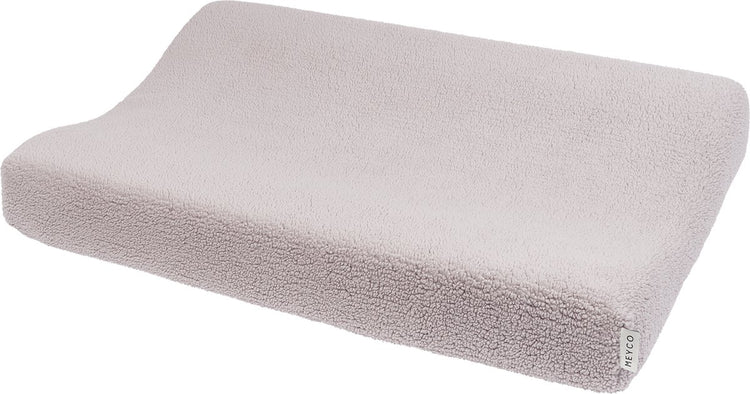 Housse de matelas à langer bébé Meyco teddy - grège - 50x70cm