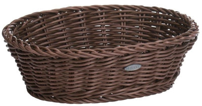 Panier saleen Westmark ovale 26x19x8cm - panier de rangement en plastique marron.