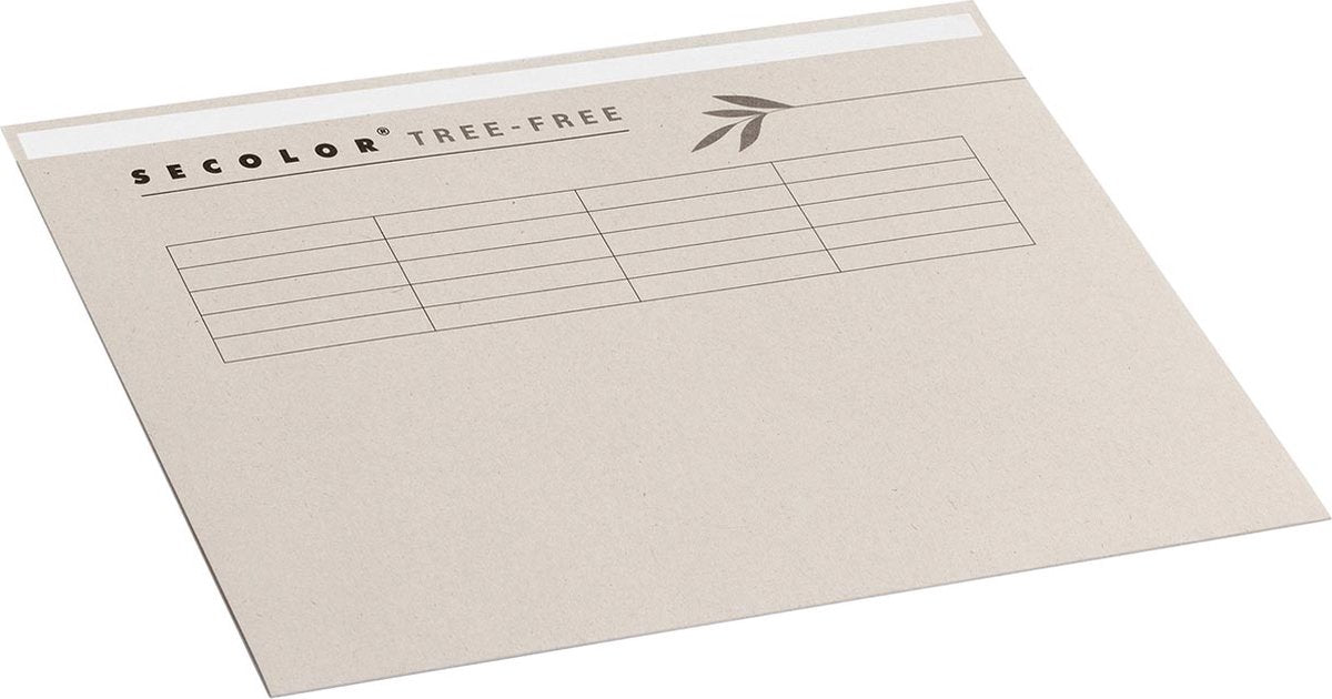 Jalema protège-classeurs secolor sans arbre pour ft folio (22,5 x 34,8 cm) avec tabrand, beige
