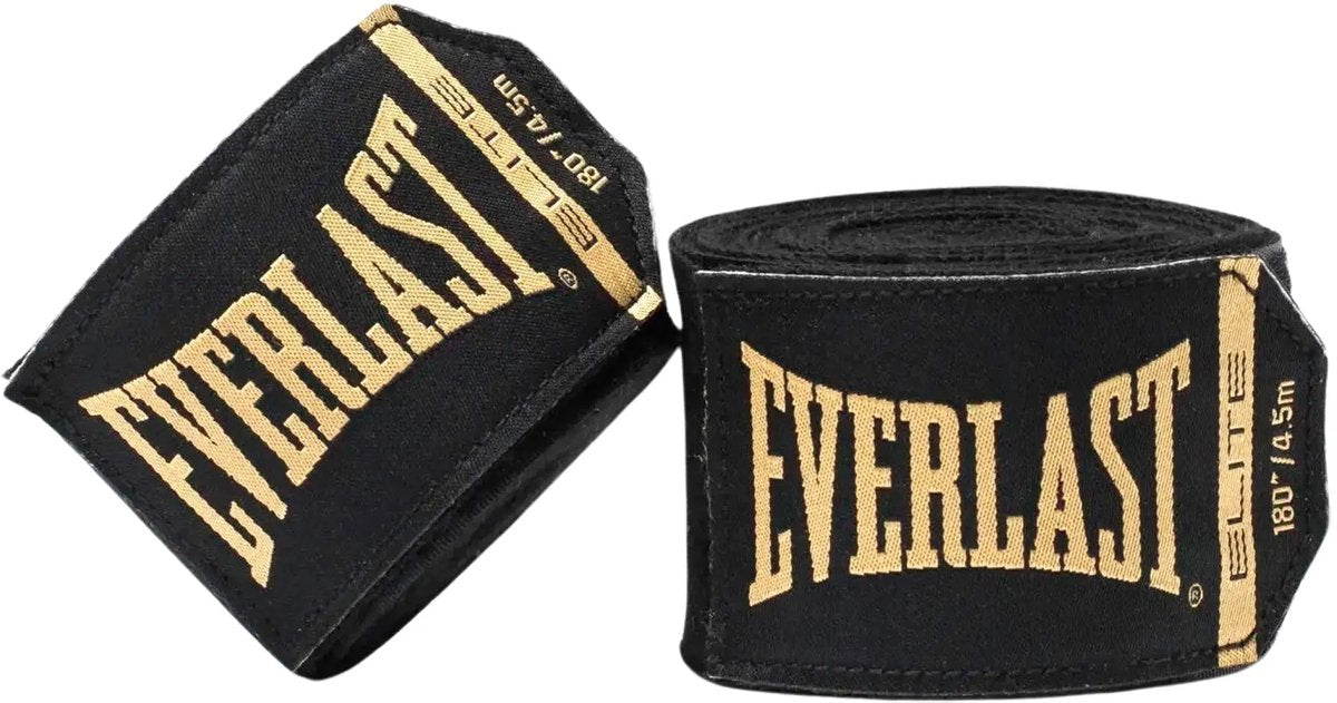 Bandes de mains Everlast Elite noires 457cm - standard