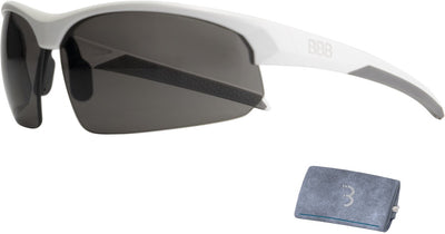 Bbb Cycling Lunettes de Cyclisme pour Hommes et Femmes - Lunettes de Cyclisme avec 3 lentilles interchangeables - Lunettes de vélo de Course légères - Blanc Mat - Impressionner bsg-58