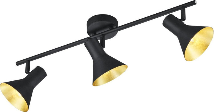 Rl live your light reality nina - spot de plafond - 3 lumières - h 190 mm - noir