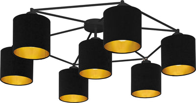 Plafonnier Eglo Staiti - e27 - ø 84 cm - or noir