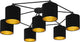 Plafonnier Eglo Staiti - e27 - ø 84 cm - or noir