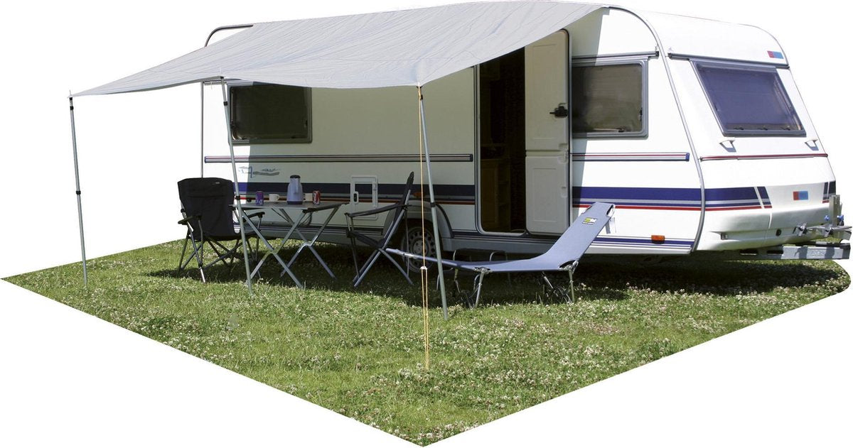 Auvent Eurotrail toit ouvrant 250*240cm - gris