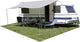 Eurotrail Luifel Caravan 300 x 240 cm en polyester gris 2 bâtons