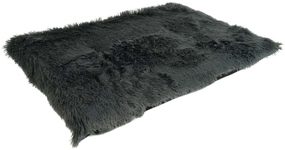 Duvo plus snug - coussin de banc - m - 76x53x7cm - gris foncé - doux - lavable