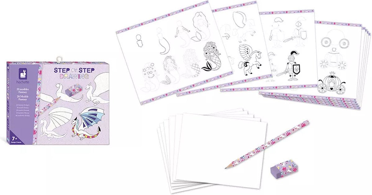 Janod - hachette - dessin de créature fantastique créative