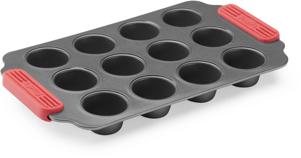 Moule Lékué 12 mini muffins - antiadhésif - gris