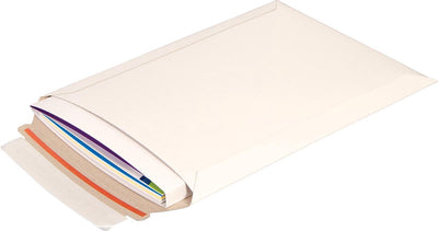 Enveloppe Cleverpack a5 - 176x250mm carton blanc - 5 pièces