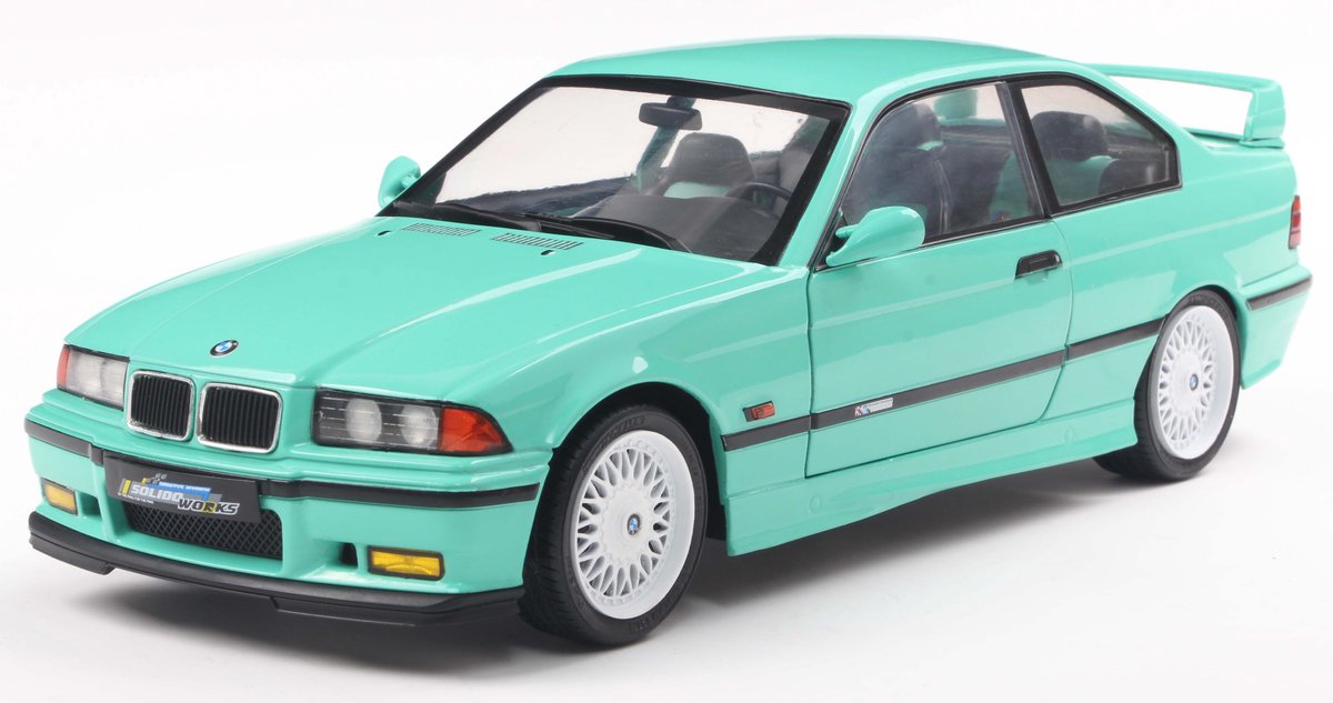 Solido BMW M3 (E36) Coupé Works '91, vert (vert menthe) échelle 1:18