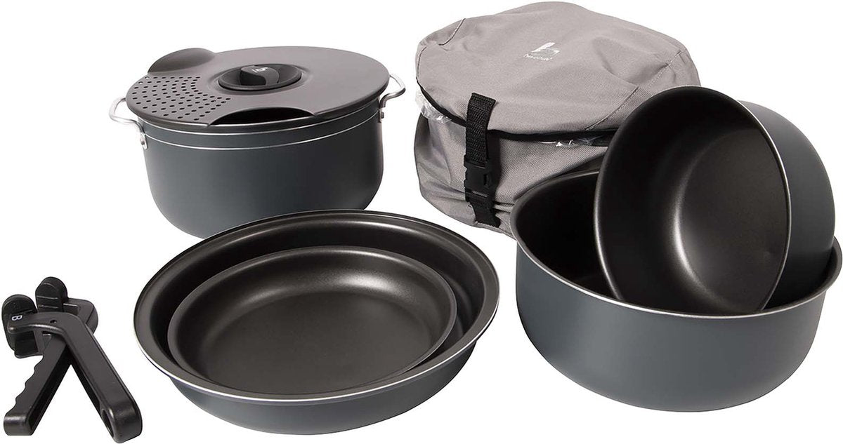 Bo-camp - set de poêles - camping - 7 pièces - aluminium